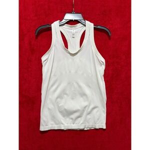 Athleta White Tank Top Racerback Athletic Workout Sleeveless‎ Womens Medium